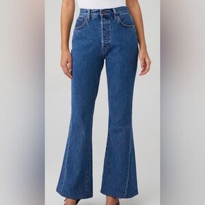 NWT FAVORITE DAUGHTER THE VALENTINA SUPER HIGH RISE FLARE size 25